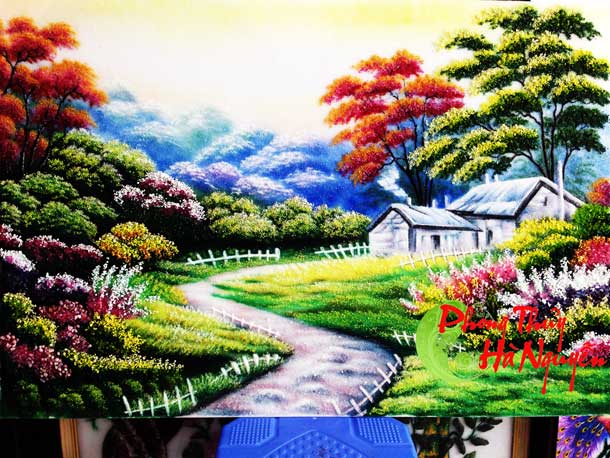 Tranh đá quý phong cảnh nước ngoài